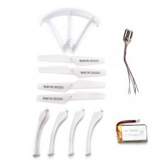 Syma X5SC X5SW RC Drone Spare Parts Set 1100mah Battery+Propeller+Protector+Landing Skid+Motor