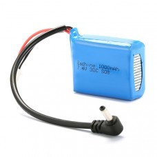 Eachine 2S 7.4V 1000MAH 30C Battery 3.5mm L Male Plug Jack Connector For Eachine VR008 FPV Goggles 