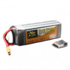 ZOP Power 14.8V 5500mAh 4S 45C Lipo Battery XT60 Plug With Remote Battery Monitor 