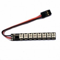 5V Colorful Highlight Night LED Strip Switch Ten Mode Remote Control with Receiver for Racing Drone 