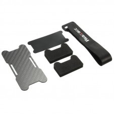 Realacc Carbon Fiber Battery Protection Board with Tie Down Strap for X Frame kit