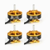 4X Racerstar Racing Edition 1103 BR1103 8000KV 1-2S Brushless Motor Gold For 50 80 100 RC Multirotor