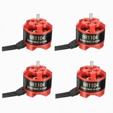 4 X Racerstar Racing Edition 1104 BR1104 6500KV 1-2S Brushless Motor for 100 120 150 RC Multirotor