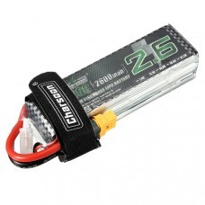 Charsoon 11.1V 2600mAh 3S 60C Lipo Battery XT60 Plug with Strap