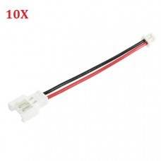 10X JST 1.25mm 2 Pin Micro Male Female Connector Plug 40mm Wires Cables for Blade Inductrix