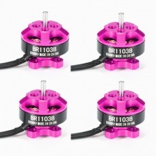 4X Racerstar Racing Edition 1103 BR1103B 8000KV 1-3S Brushless Motor Pink For 50 80 100 Mini Frame