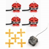 Racerstar 1103 BR1103B 10000KV Motor Red w/ 1535 Prop Eachine Minicube Compatible DSM RX F3 V1.1 ESC