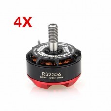 4X Emax RS2306 Black Edition 2400KV 3-4S Racing Brushess Motor For FPV Racing
