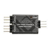 G.T.POWER 3 Channel Video Switching Module for FPV Camera Black