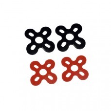 4PCS Silicone Anti-vibration Motor Pad in for 13XX 14XX Series Motor Black Red