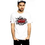 DYS White Men T shirts O-neck Short Sleeve Casual Tees Size L-2XL