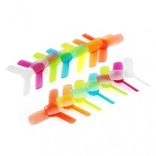 10 Pairs Emax T2345 2.3x4.5 Inch 48mm 1.5mm Hole Bullnose 3-Blade Propeller CW & CCW for Babyhawk 