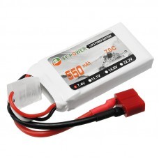 XF Power 7.4V 550mAh 70C 2S Lipo Battery T Plug
