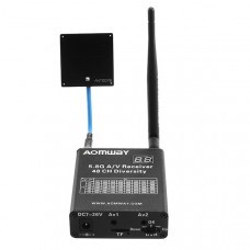 Aomway RX006 DVR 5.8G 48CH Diversity Raceband Receiver With Built In Video Recorder Frequency Saved