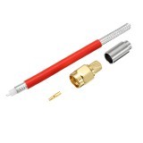 Realacc Antenna Mast Spike Stick SMA/RP-SMA Connector DIY For FPV Pagoda Antenna Red/Black/White