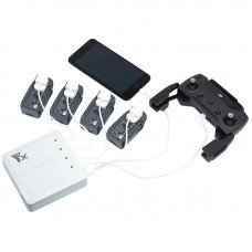 6 In 1 Multi Battery Dual USB Remote Controller Phone Charger Hub Parallel For DJI Spark Drone