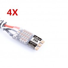 4X UFOFPV 30A 30amp BLHeli_32 2-4S Racing Brushless ESC Dshot1200 Ready