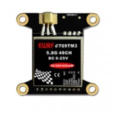 E709MT3 5.8G 48CH 25mW 200mW 600mW Adjustable AV Transmitter w/ Mounting Hole for Flight Controller