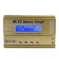 HTRC B6 V2 80W 10A Digital RC Battery Balance Charger Discharger for LiPo Battery