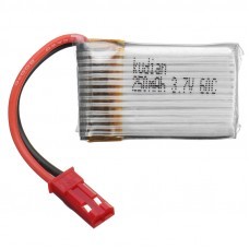 Kudian 3.7V 250mAh 60C 1S Lipo Battery JST Plug