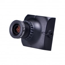 2PCS Foxeer HS1177 V2 600TVL CCD 2.8mm NTSC IR Blocked Mini FPV Camera 5-40V w/ Bracket Black