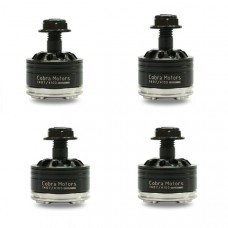 4 PCS Cobra CP 1407 4100KV 2-4S Champion Series Brushless Motor Black for Racing Drone