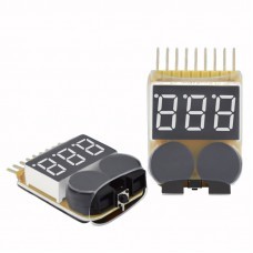 Lipo Battery Low Voltage Tester 1S-8S Buzzer Alarm