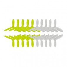 10 Pairs Kingkong 3045 76.46mm  3-blade Propeller CW CCW 1.5mm Mounting hole Bright Green and White