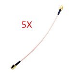 5PCS Transmitter Extension Cable RP-SMA Male to RP-SMA Female Plug 15cm