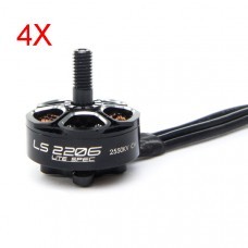 4X EMAX LS2206 Lite Spec 2206 2550KV 3-5S CW Thread Brushless Motor for FPV Racing Drone
