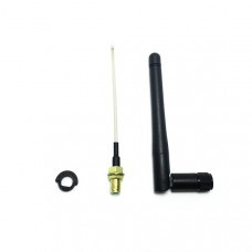 RF Coax Connector 84mm RG178 RP-SMA+2dBi/5dBi Antenna+Adapter for RC Drone FrSky QX7/QX7S 