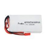 7.4V 2S 2000mAh 8C Lipo Battery Compatible for Frsky ACCST Taranis Q X7 Transmitter