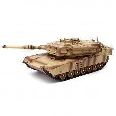 ToogLi 1/24 27MHZ 40CM US M1A2 Remote Control Car Tank With Light Sound Military Vehicle Model Toys