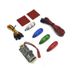4 PCS 12V RC Night Light w/ LED Controller Board Built-in Buzzer 2-6S Input for RC Racing Drone