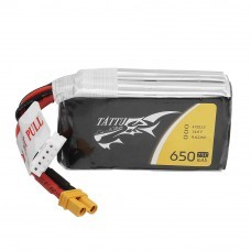 Gens Tattu 14.8V 650mAh 75C 4S1P Lipo Battery With XT30 Plug For RC FPV Drone