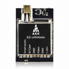 AKK X2-ultimate US 25mW/200mW/600mW/1000mW 5.8GHz 37CH AV FPV Transmitter VTX with Smart Audio Mic