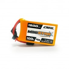 CNHL MiniStar 4S 14.8V 1800mAh 100C Lipo Battery with XT60 Plug for RC Drone FPV Racing 