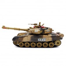 BB638 Plastic 2.4G 10CH Remote Control Tank With Light Sound Remote Control Car Toys