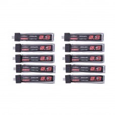 10Pcs URUAV 3.8V 300Mah 40/80C 1S HV 4.35V Lipo Battery PH2.0 Plug for Eachine TRASHCAN Snapper6 7 Mobula7