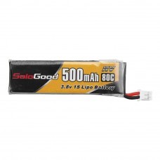 Soldgood 3.8V 500mAh 80C 1S HV 4.35V PH2.0 Plug Lipo Battery for Eachine M80 M80S Micro FPV Racer Drone