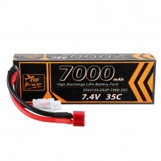 ZOP Power 7.4V 7000MAH 35C 2S Lipo Battery T Plug For RC Car Drone