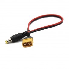 Amass 200mm XT60 Male Connector to Male DC 5.5X 2.1mm Adapter Power Cable For FPV Goggles Battery