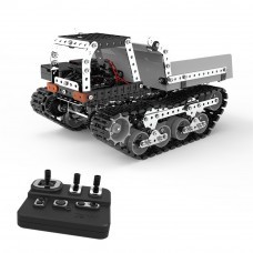 SWRC 007 934PCS 2.4G 10CH Stainless Steel DIY Remote Control Car Dump Truck Construction Model Vehicles
