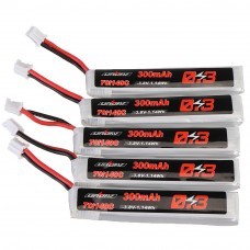 URUAV 3.8V 300mAh 70C/140C 1S Lipo Battery PH2.0 Plug for Eachine TRASHCAN Snapper6 7 Mobula7
