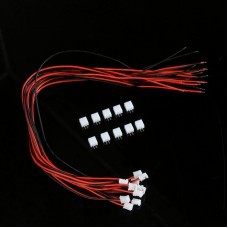 10Pcs DIY Mini Micro JST PH2.0mm 2PIN/3PIN/4PIN/5PIN/6PIN Connector Terminal Plug with Cable Wire 26AWG 30cm for RC Model Battery Receiver