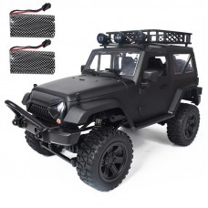 JY66 1/14 2.4Ghz 4WD Remote Control Car For Jeep Off-Road Vehicles With LED Light Climbing Truck RTR Model Two Battery