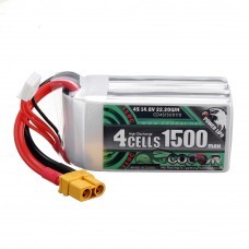 CODDAR 14.8V 1500mAh 4S 110C High Discharge Lipo Battery XT60 Plug for Eachine Wizard X220S FPV Racer RC Drone
