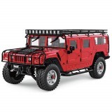HG P415 Upgraded Light Sound 1/10 2.4G 16CH Remote Control Car for Hummer Metal Chassis Vehicles Model w/o Battery Charger