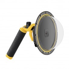 TELESIN Dome Port for GoPro Hero 9 Underwater Diving Waterproof Camera Housing Case Lens Cover Protector with Floating Hand Grip Anti-Fog