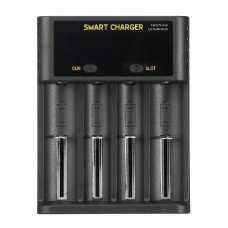 Bmax 3.7V 18650 4 Slot USB Battery Charger 5V2A LCD/USB with LED Indicator for Li-ion Ni-MH/Ni-Cd Rechargeable Battery